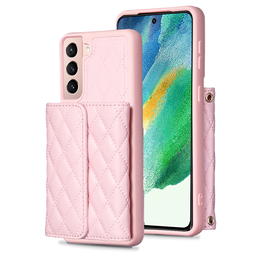 BF23-Style For Samsung Galaxy S21 FE 5G Mobile Phone Shell Horizontal Card Holder Kickstand PU Leather TPU Case BF23-Style For Samsung Galaxy S21 FE 5G Mobile Phone Shell Horizontal Card Holder Kickstand PU Leather TPU Case